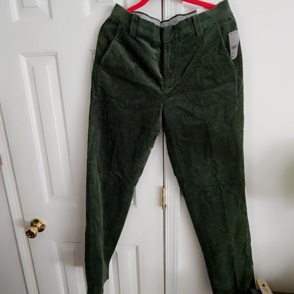 Men's Green Corduroy Pants
